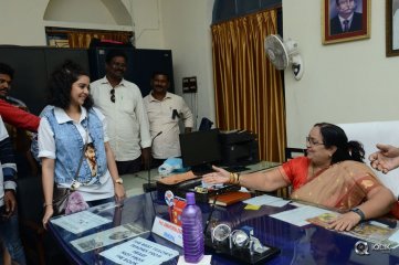 London Babulu Movie Team at AVN college Vizag